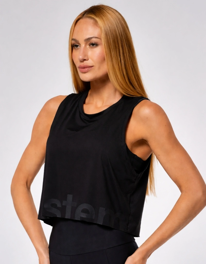 Vestem - Regata Dry Fit com Silk Calm Preto - REG829.ESS.C0002