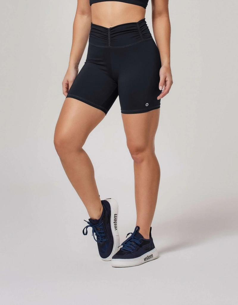 Vestem - Shorts Cós Frufru Preto - SH18.ESS.C0002