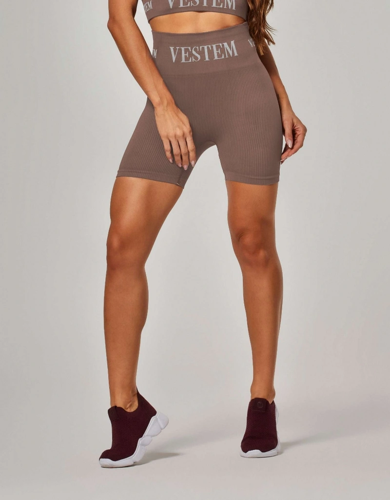 Vestem - Elis Seamless Brown Shorts - SH577.ESS.C0432