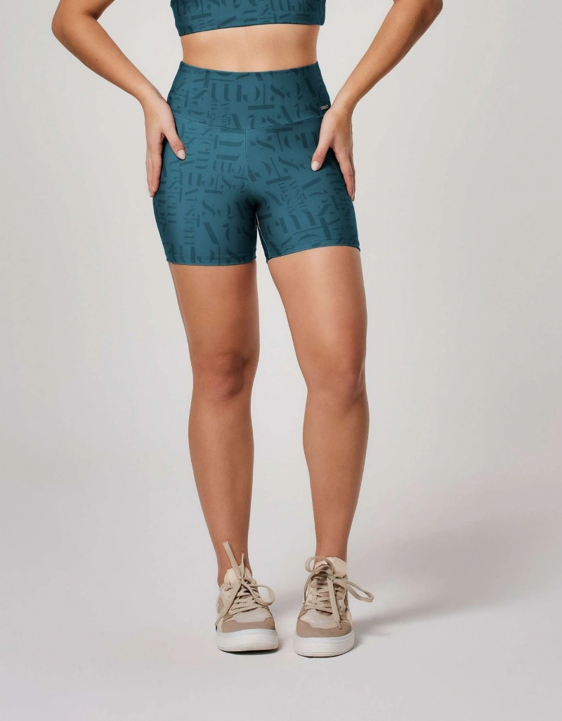 Vestem - Shorts Shape Up Logomania Myst Vestem Verde Esmeralda - SH579.ESS.E1380.O26
