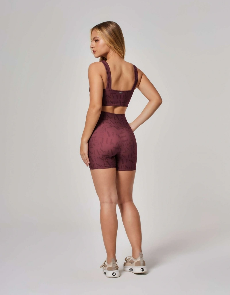 Vestem - Shorts Shape Up Logomania Myst Vestem Vermelho Barolo - SH579.ESS.E1381.O26