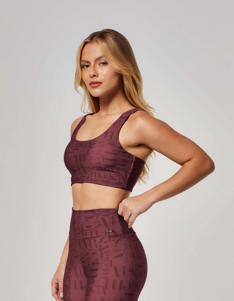 Vestem - Top Media Support Logomania Myst Vestem Red Barolo - TOP1007.ESS.E1381.O26