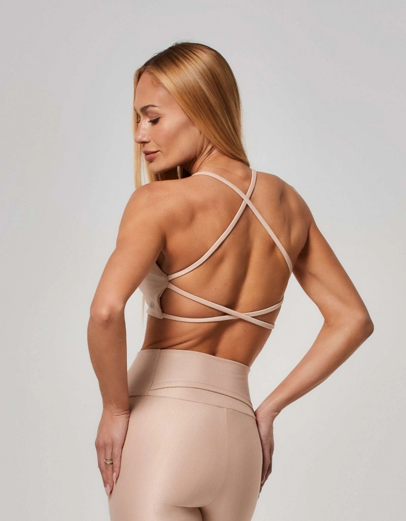 Vestem - Sports bra Lightweight Support Lily Beige Egypt - TOP1057.ESS.C0438