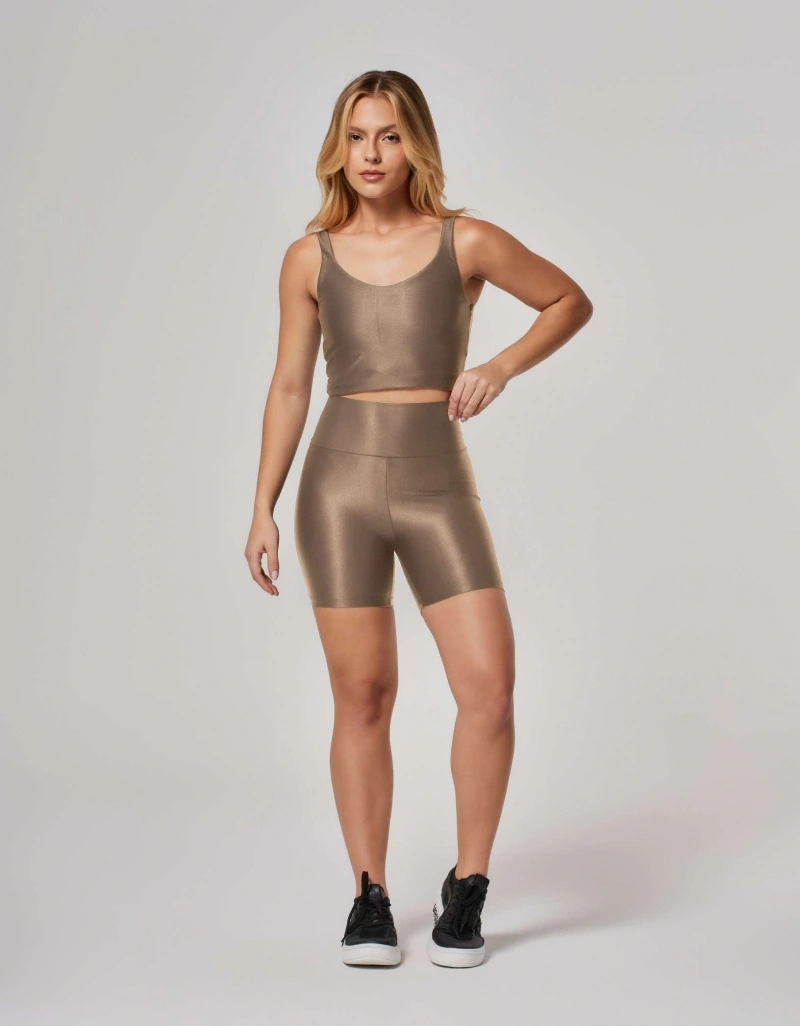 Vestem - Sports Bra Cropped Medium Support Lily Beige Egypt - TOP1076.ESS.C0438