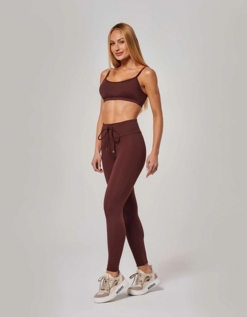 Vestem - Lightweight Support Top Jenny Brown Leather - TOP1240.ESS.C0711