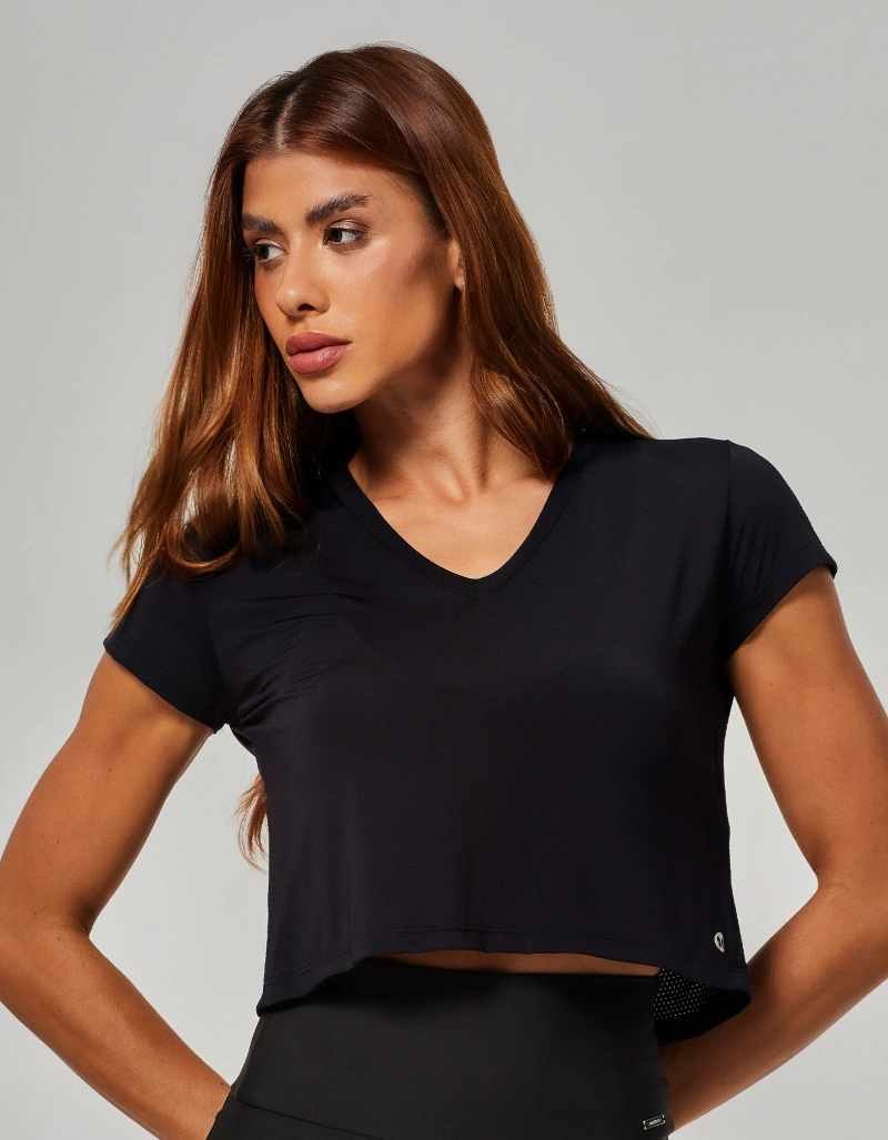 Vestem - Short-sleeved shirt with black Nix silk screen print. - BMC826.O26.C0002