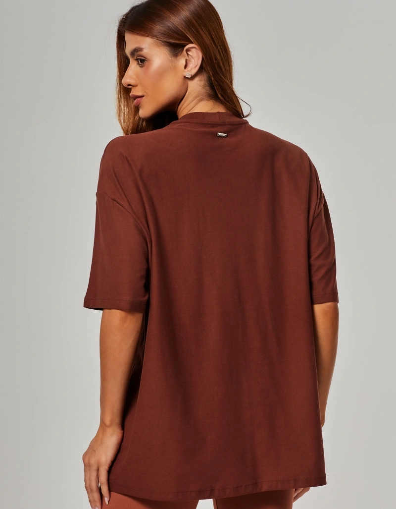 Vestem - Camiseta Oversized Vestem Embossing Marrom Sépia - BMC853.O26.C0697