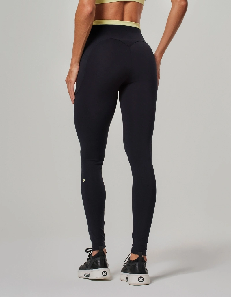 Vestem - Two-tone leggings with pockets, Helena Black - FS1576.O26.C0002