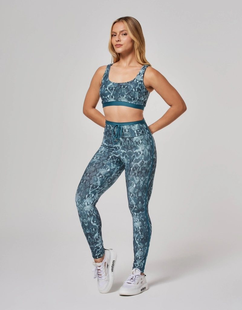 Vestem - Legging Empina Invisível Estampada Vivid Enchant Verde Esmeralda - FS1585.O26.E1373.O26