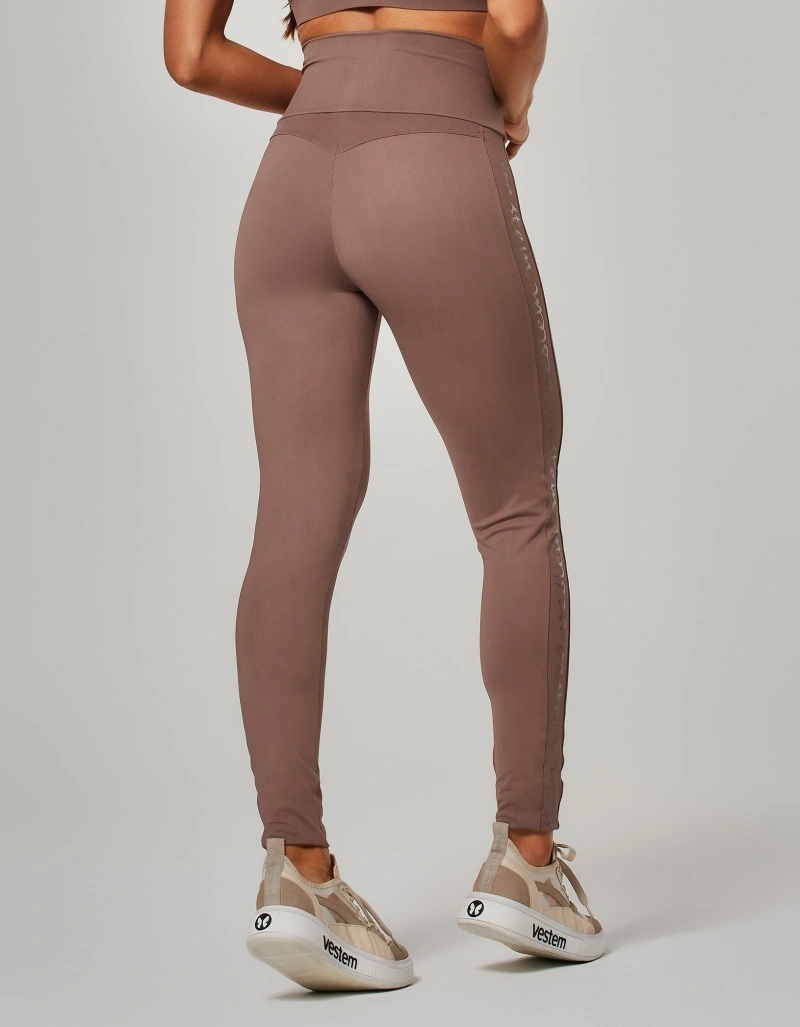 Vestem - Brown Nix Shape Up Leggings with Silk - FS1590.O26.C0432