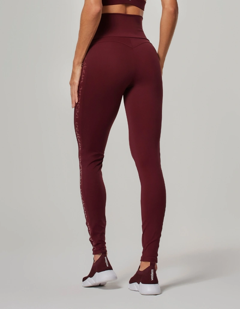 Vestem - Shape Up Leggings with Silk Nix Barolo Red - FS1590.O26.C0663