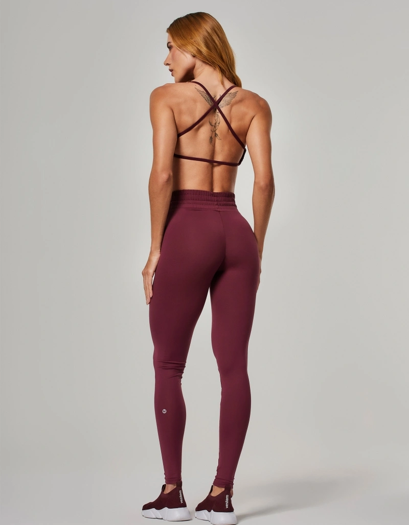 Vestem - Zara Wine Red Invisible Push-Up Leggings - FS1613.O26.C0667