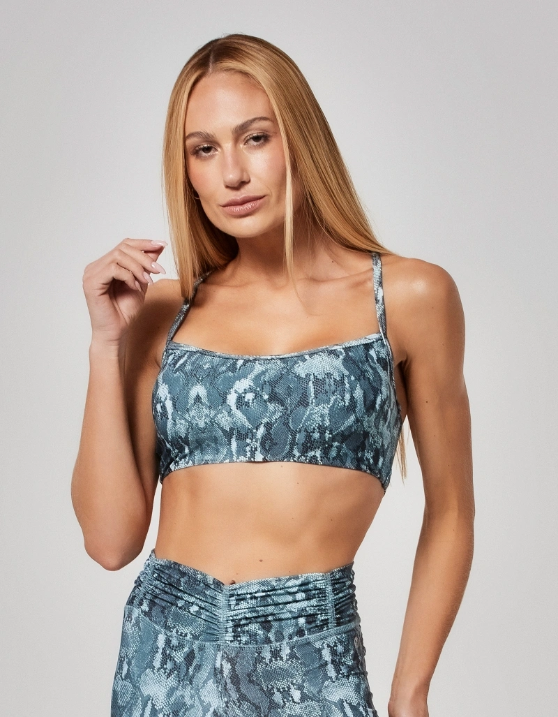 Vestem - Medium Support Top with Thin Straps, Vivid Enchant Emerald Green - TOP1235.O26.E1373.O26