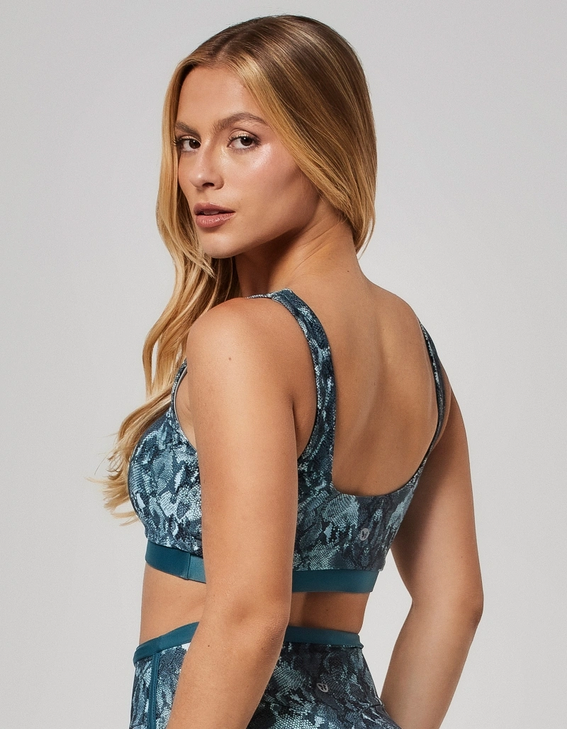 Vestem - Top Média Sustentação Estampado Vivid Enchant Verde Esmeralda - TOP1244.O26.E1373.O26