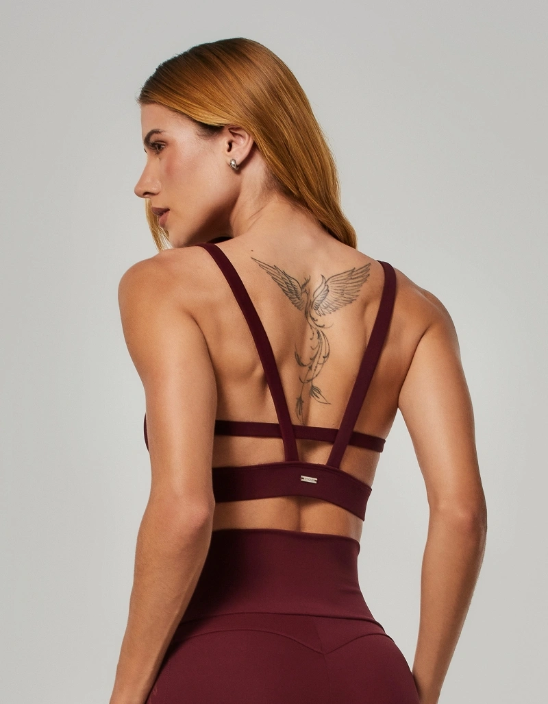 Vestem - Top Média Sustentação com Silk Nix Vermelho Barolo - TOP1249.O26.C0663