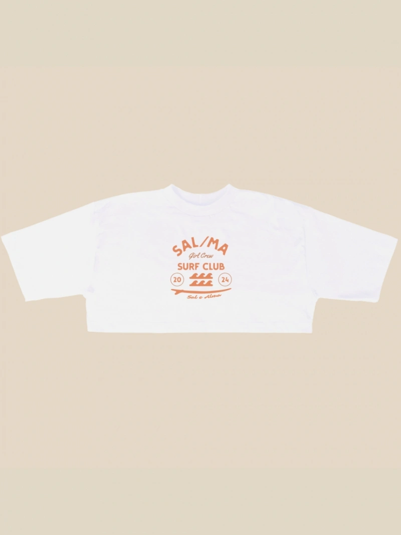 Salma - Cropped Surf Club Branco - SALCROP1BRA