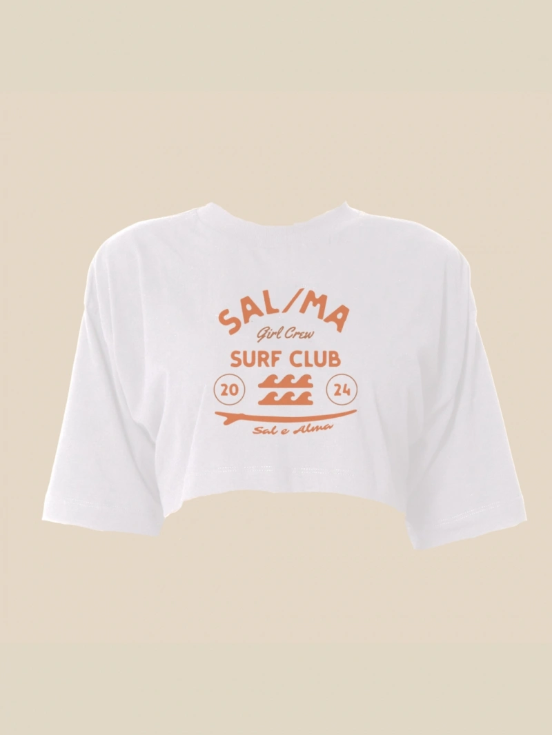Salma - Cropped Surf Club Branco - SALCROP1BRA