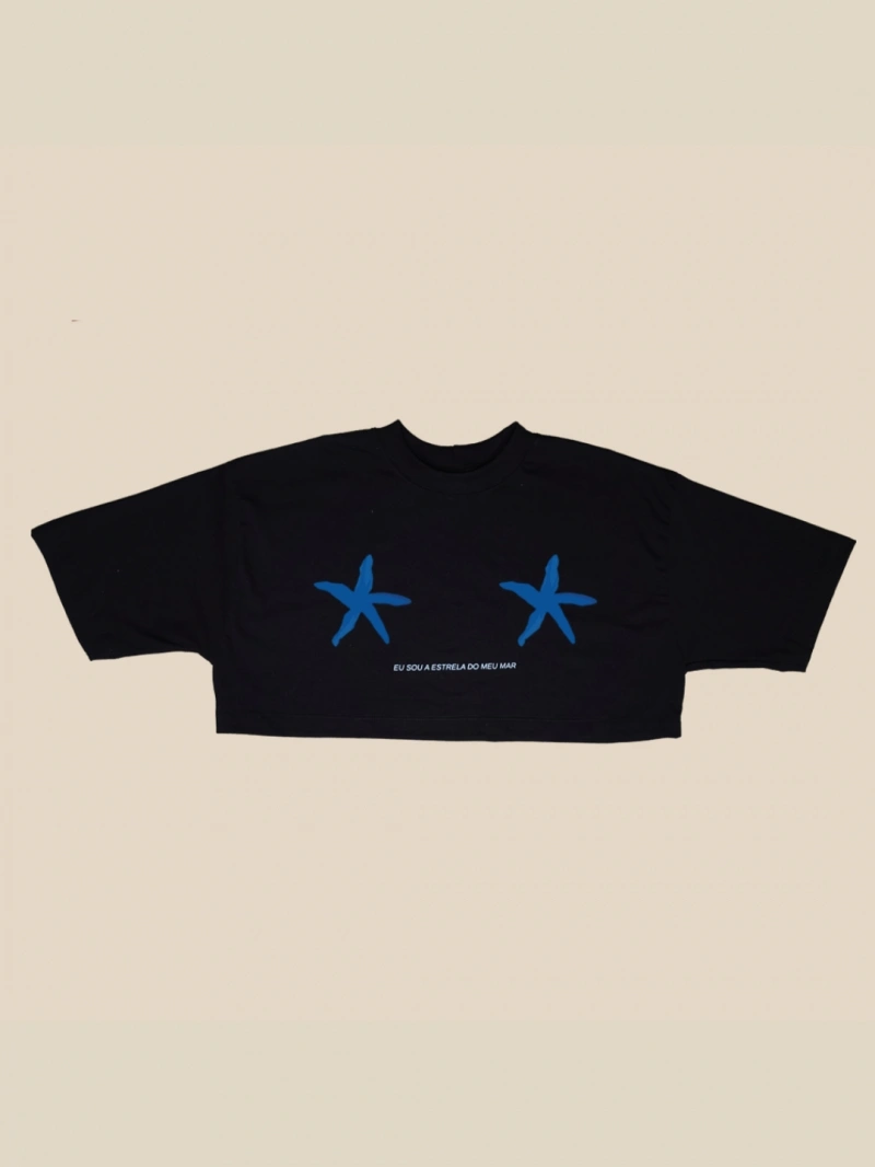 Salma - Cropped Estrela Preto - SALCROP2PRE