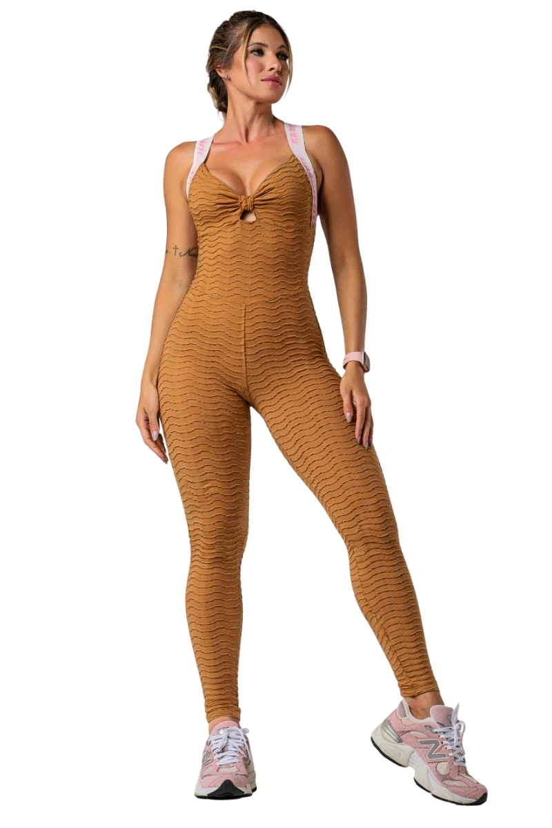 Garotafit - Sunny Caramel Jumpsuit - MAC229NC