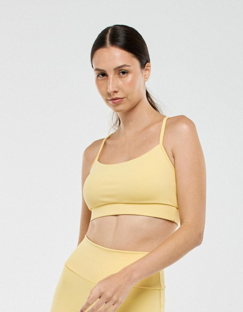 VELOCITY - Top Alcinha Essentials Velocity Amarelo Flan - TOP1337.SP.C0783