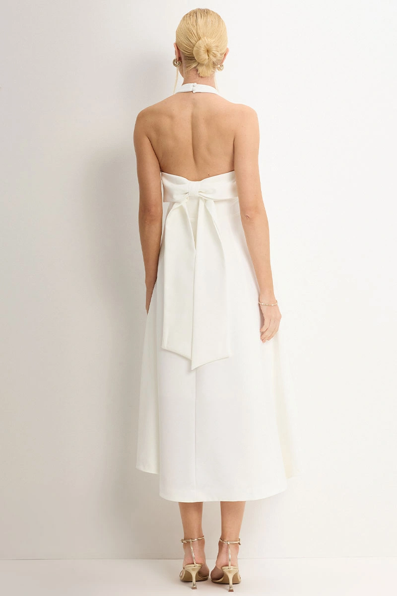 Miss Misses - Vestido Filomena Frente Unica Off White - 54776030