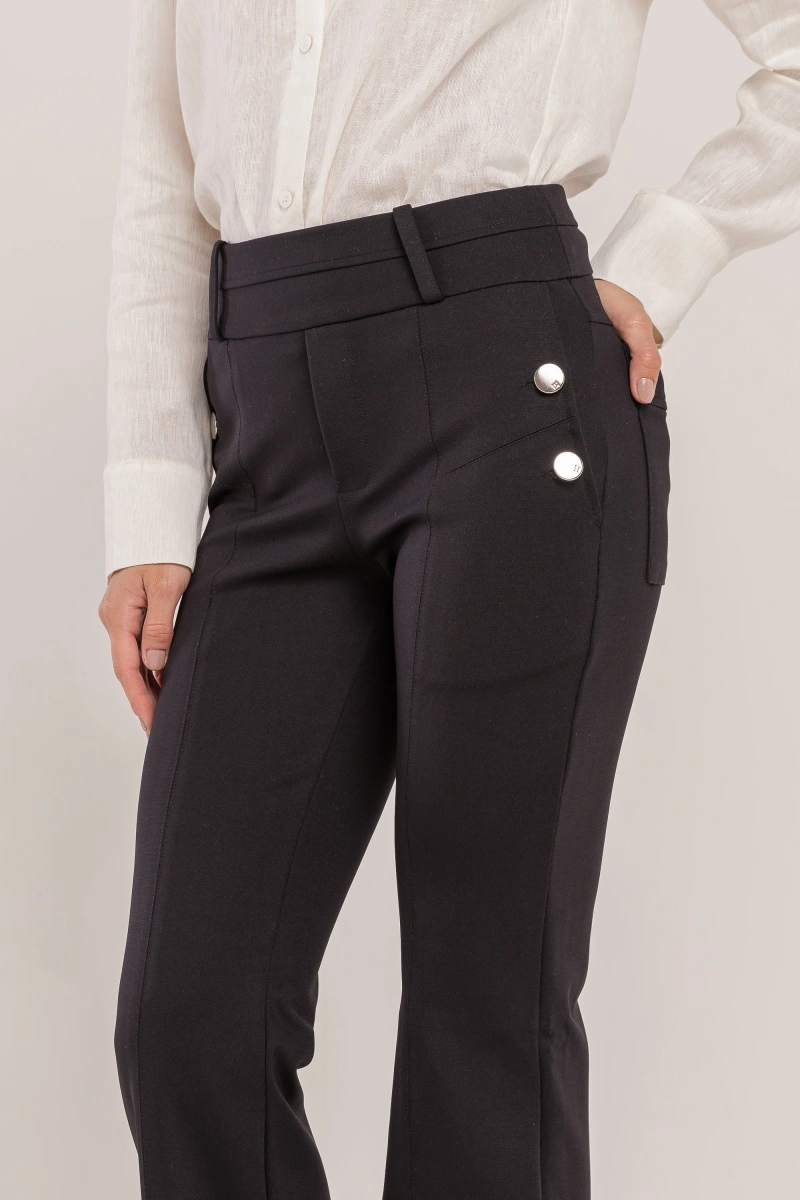 Hidrogênio - CALÇA RETA ANGELINA PRETO - 20669001