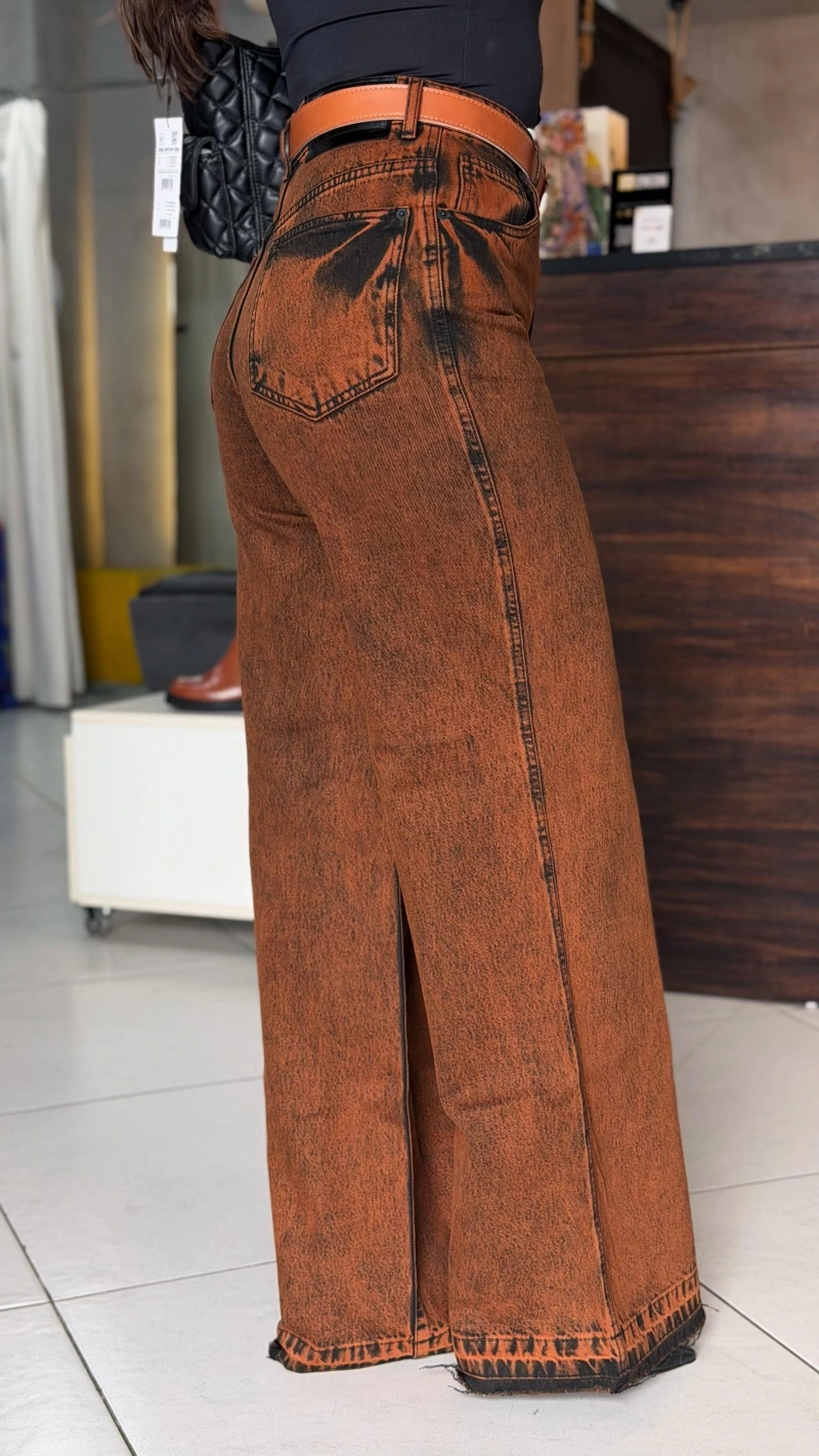 LANÇA PERFUME - Calça Wide Cintura Alta Lança Perfume - 8715