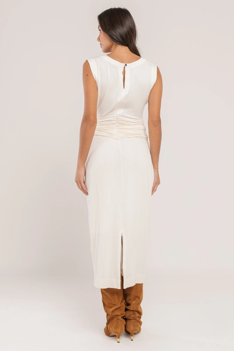 Hidrogênio - OFF-WHITE DRESS WITH BELT - 20638018