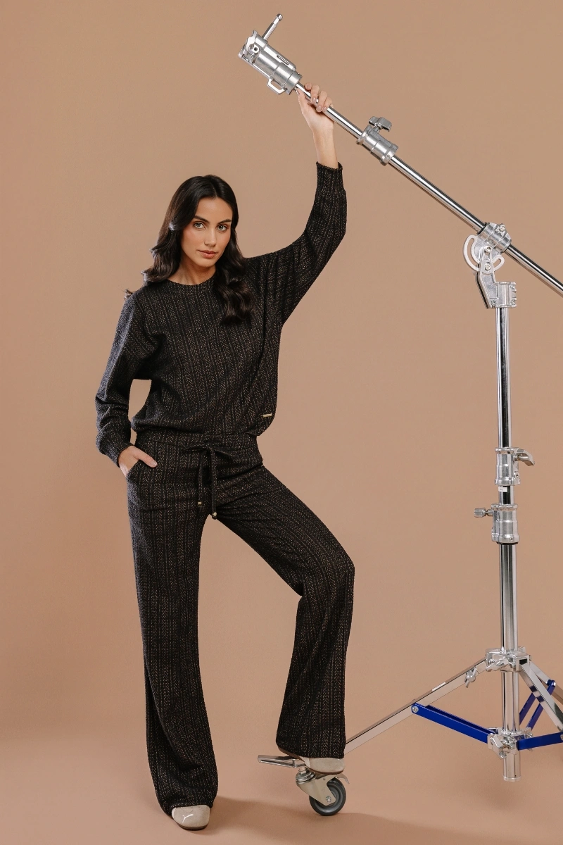 Hidrogênio - CALÇA RETA BOUCLE C/ CANALETA E BOLSO PURGA - 20715213