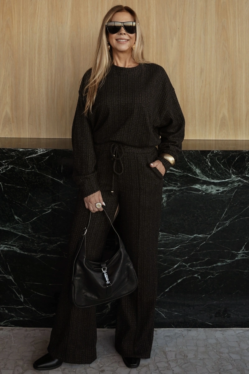 Hidrogênio - Straight-leg boucle pants with channel and purge pocket. - 20715213