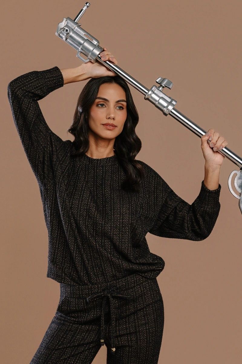 Hidrogênio - Long-sleeved jacket with cuffs and scrunchie. - 20714213