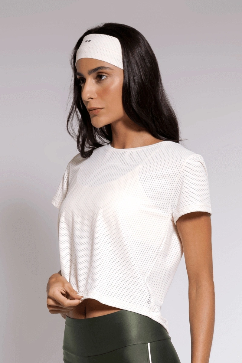 Trilha Verão - Feel Sport Air Cropped T-shirt - F10146