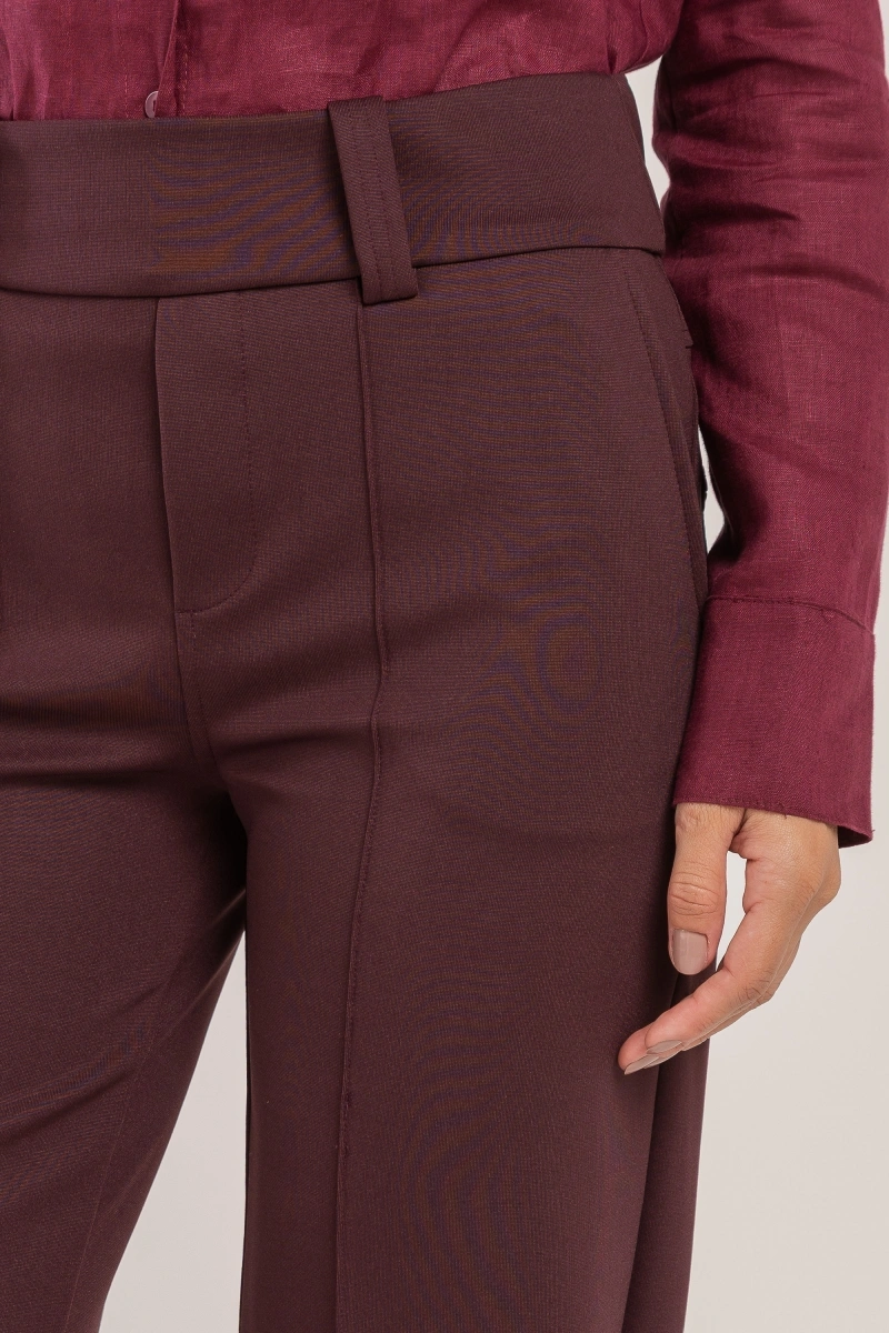 Hidrogênio - CALÇA BARREL COM BOLSOS LETICIA ROXA - 20725011