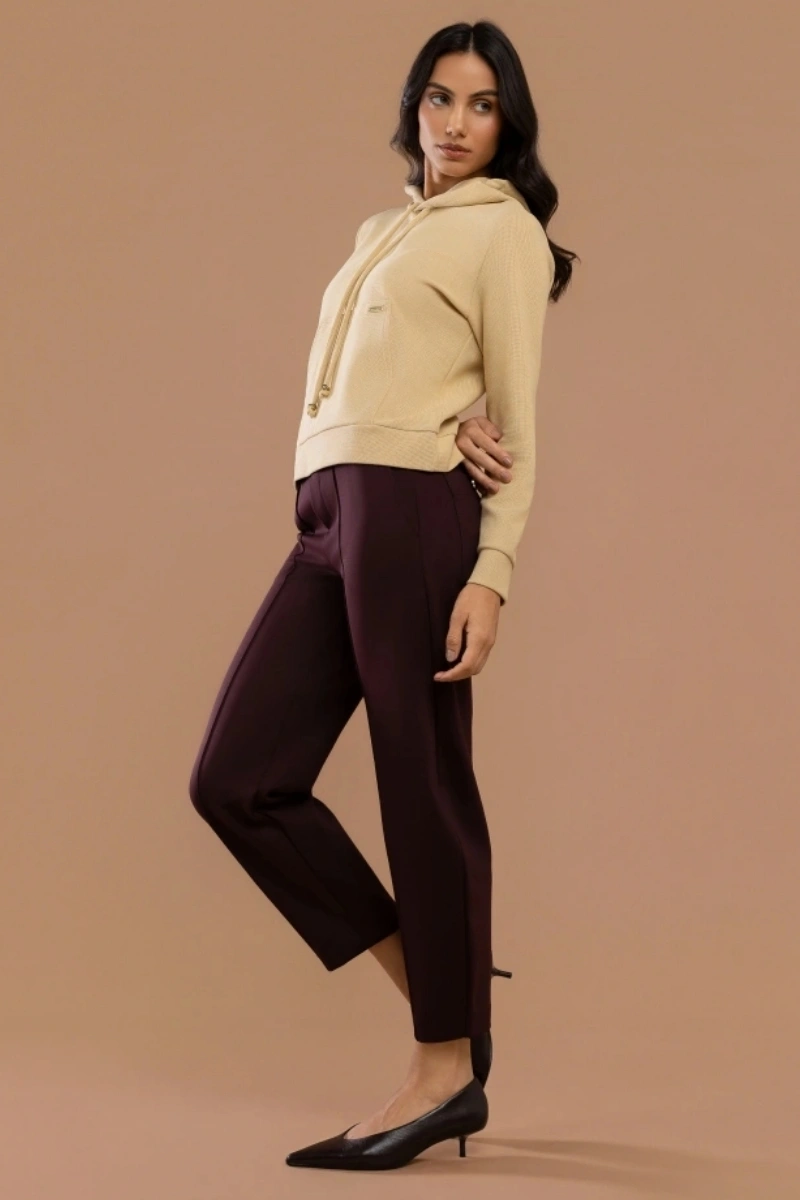 Hidrogênio - CALÇA BARREL COM BOLSOS LETICIA ROXA - 20725011