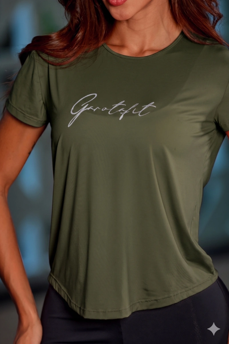 Garotafit - Tshirt Khaila Verde - BL507HE
