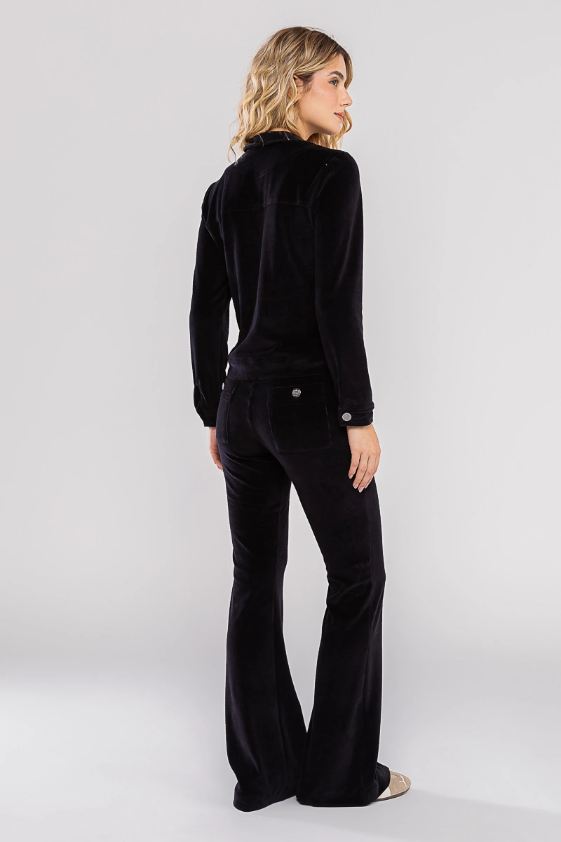 Hidrogênio - Black jacket with pockets and buttons. - 19446001