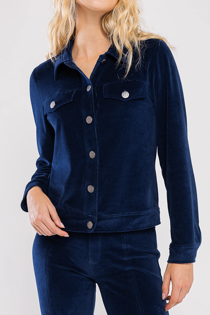 Hidrogênio - JAQUETA COM BOLSOS E BOTÕES MARINHO - 19446004