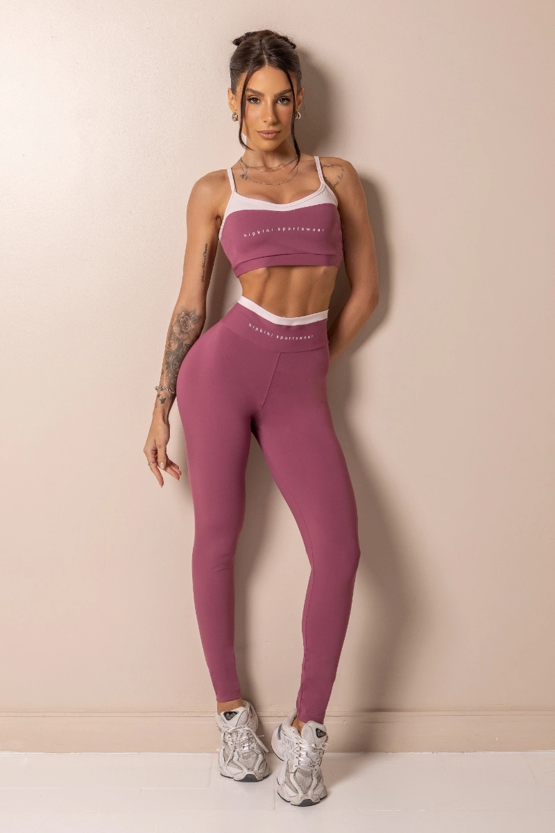 Hipkini - Posh Matte Pink Fitness Top - 33331627
