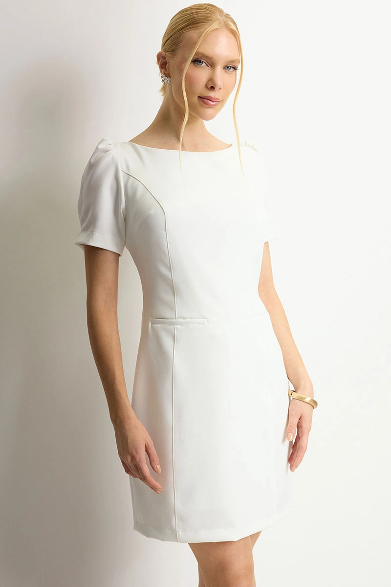 Miss Misses - Vestido Curto Alda Off White - 54751030