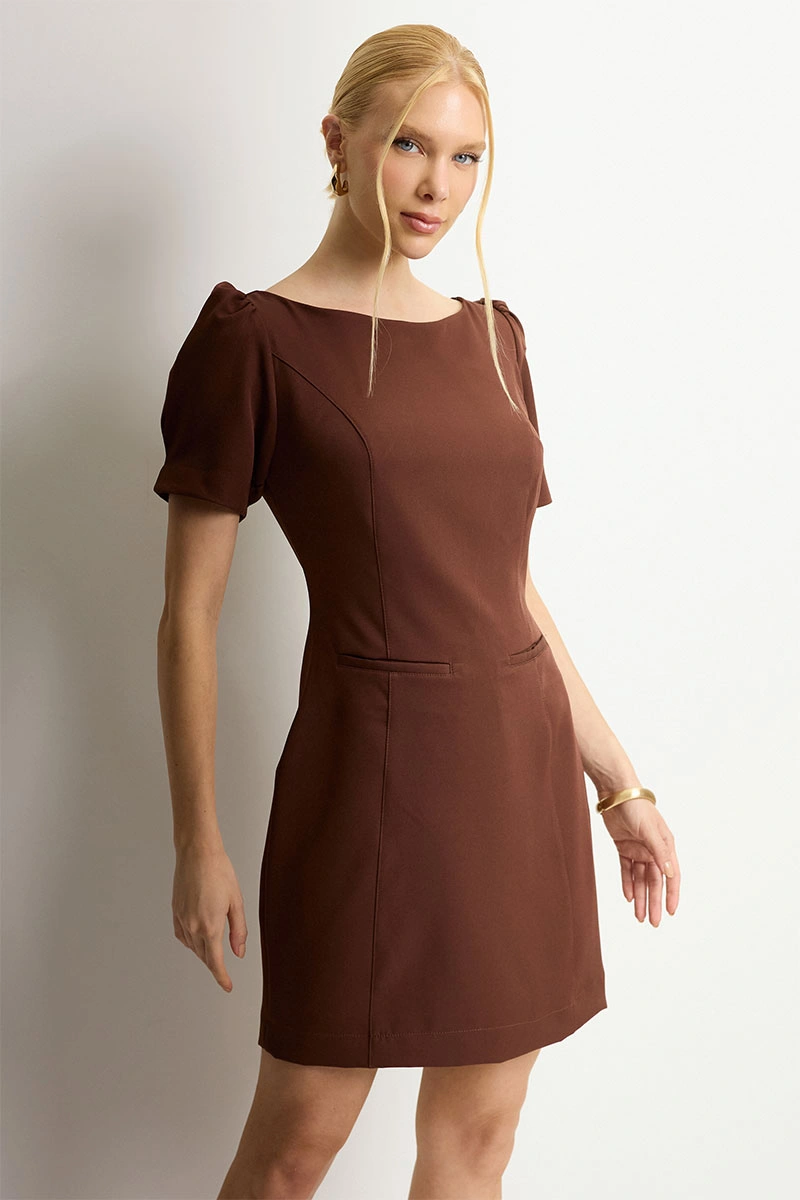 Miss Misses - Vestido Alda Marrom - 54751214