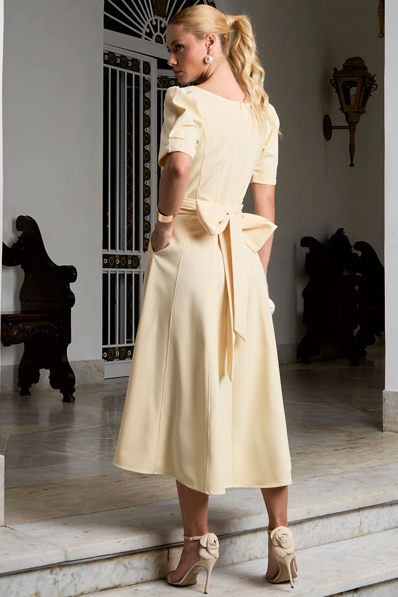 Miss Misses - Florinda Yellow Dress - 54772003