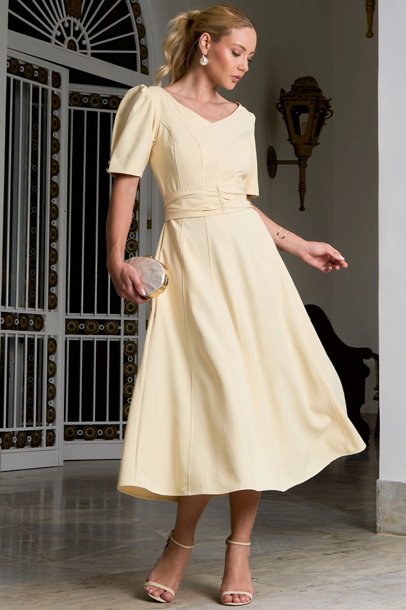 Miss Misses - Florinda Yellow Dress - 54772003