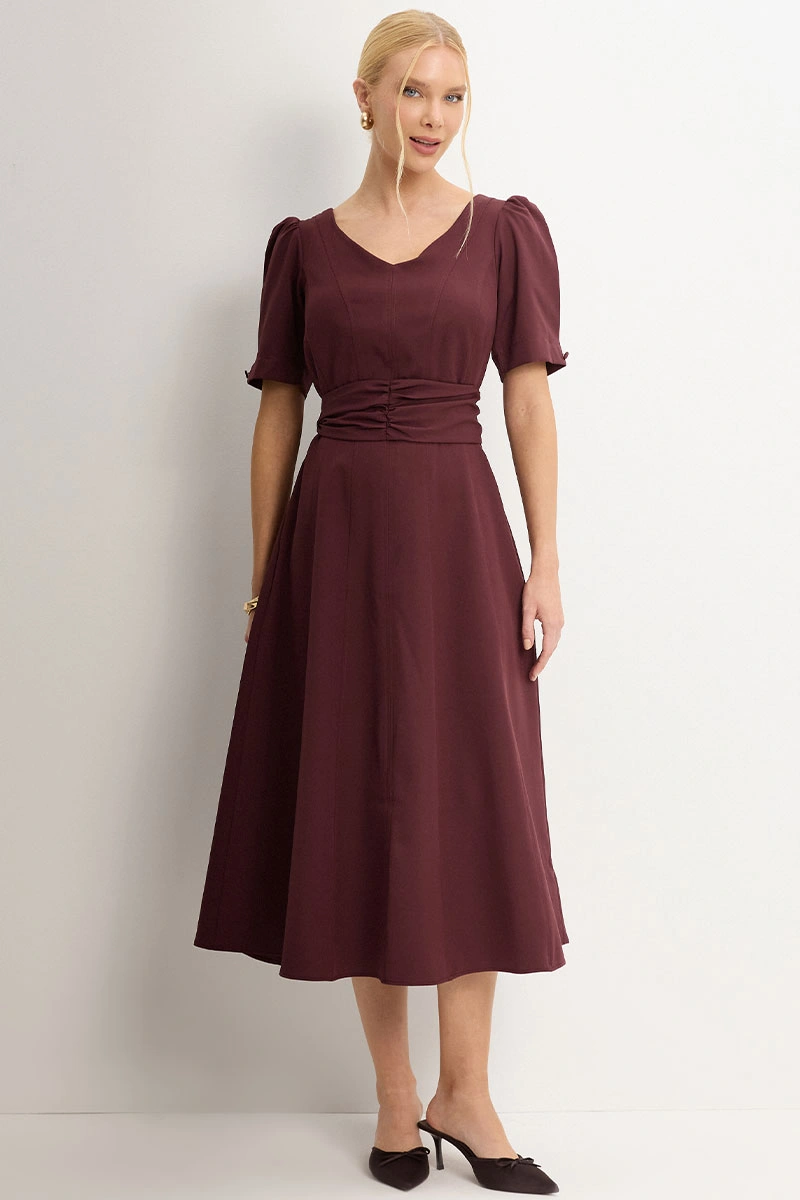 Miss Misses - Vestido Florinda Vinho - 54772006