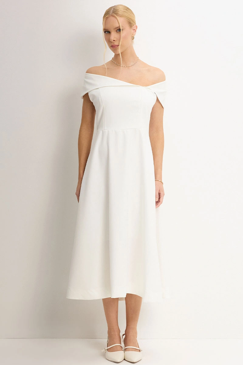 Miss Misses - Vestido Antonia Off White - 54748030