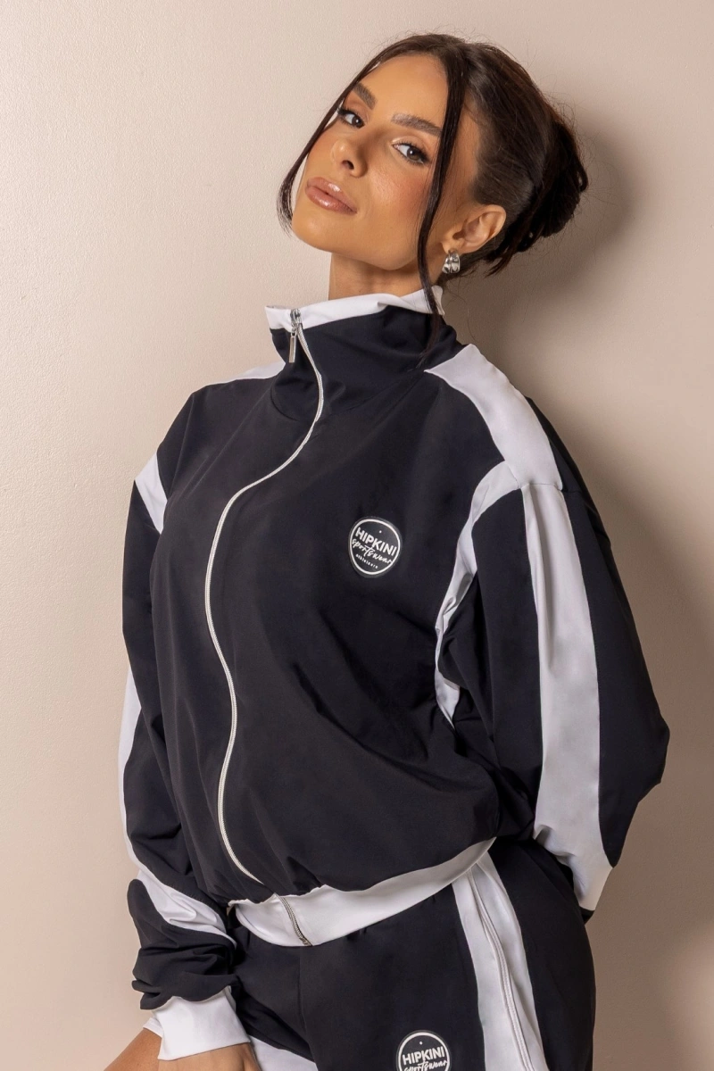 Hipkini - Black Posh Jacket with zipper - 33331727