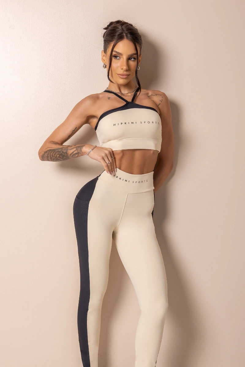 Hipkini - Off-white Posh Fitness Top with criss-cross straps. - 33331750