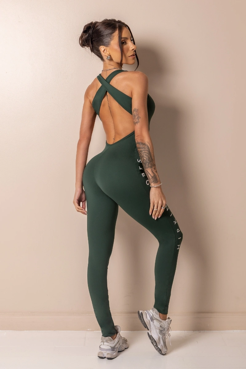 Hipkini - Posh Green Fitness Jumpsuit - 33331768