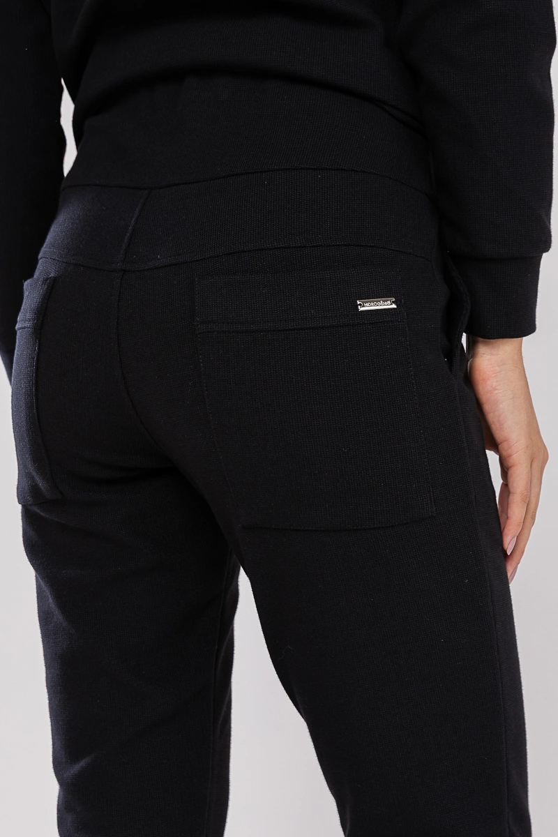 Hidrogênio - Stefany Black Jogger Pants with Cutouts - 20743001