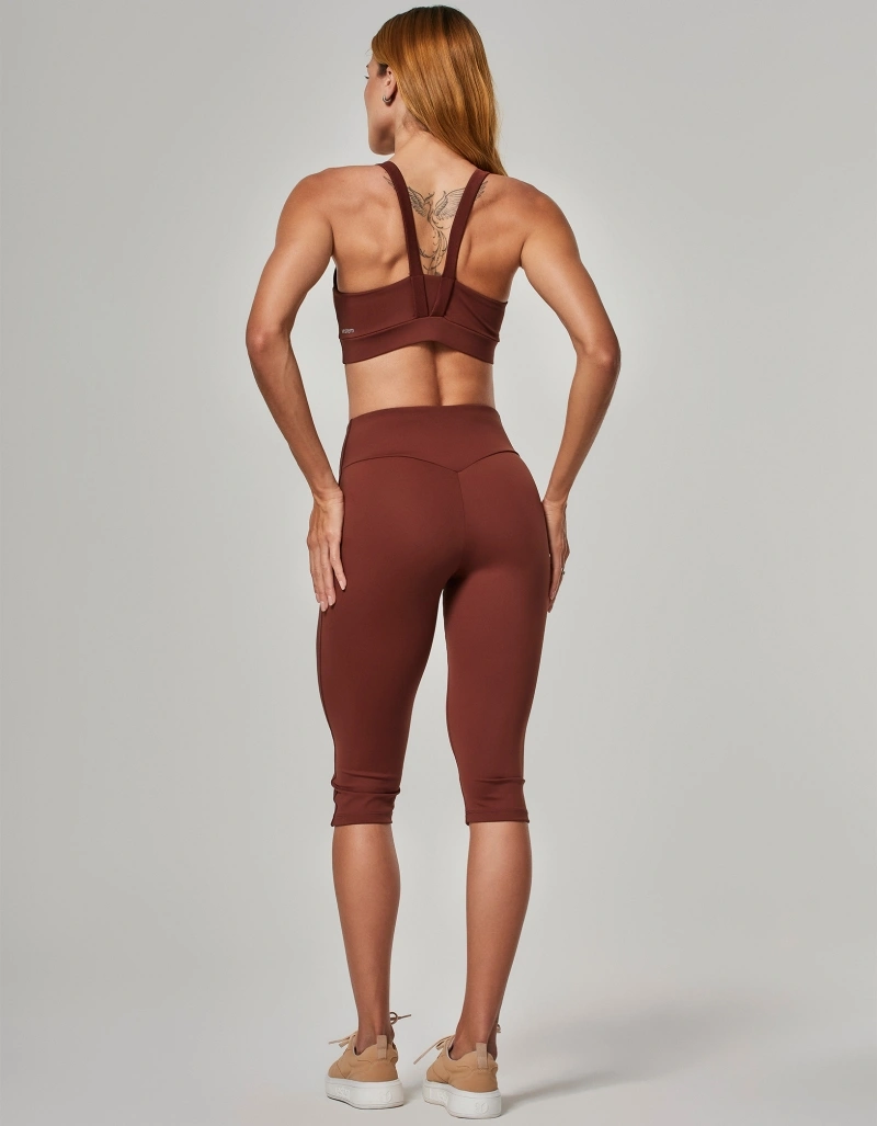 Vestem - Super Sculpt Harmony Capri Leggings, Sepia Brown - COR19.O26.C0697