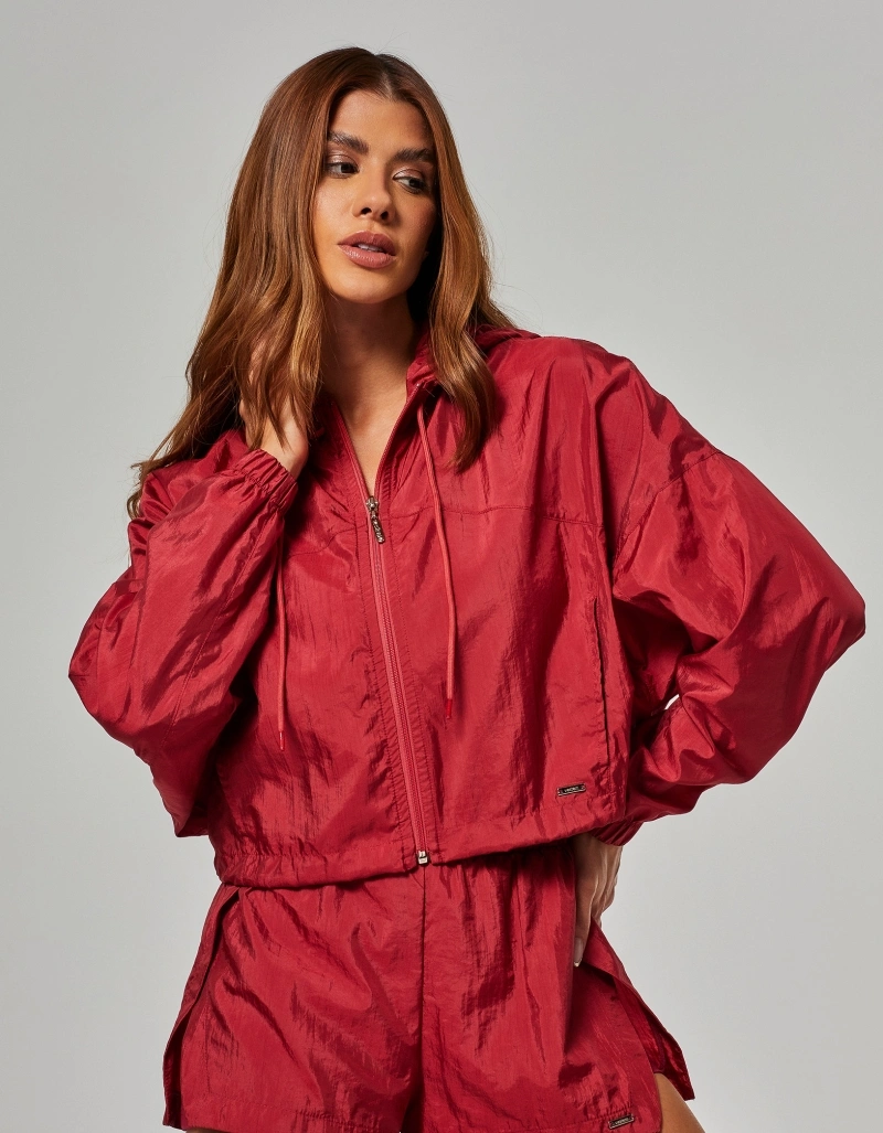 Vestem - Batwing Sleeve Jacket Harmony Burnt Red - JAC276.O26.C0710